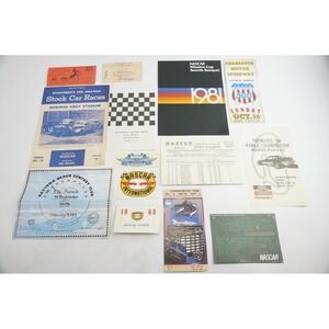 NASCAR Memorabilia Reproduction Lot Racing Ephemera Excellent 14pc